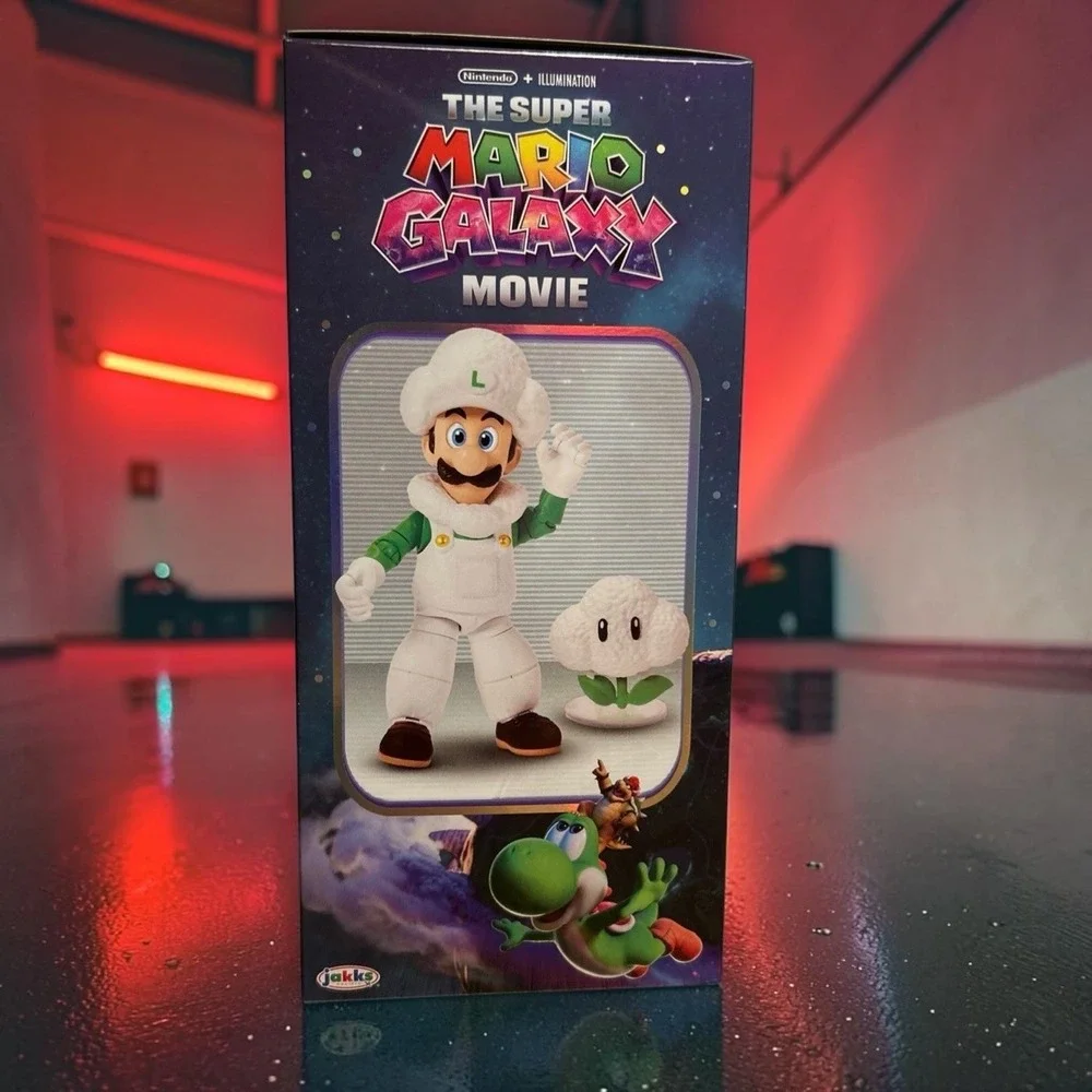 Jakks Pacific Super Mario Galaxy Movie Cloud Luigi Action Figure